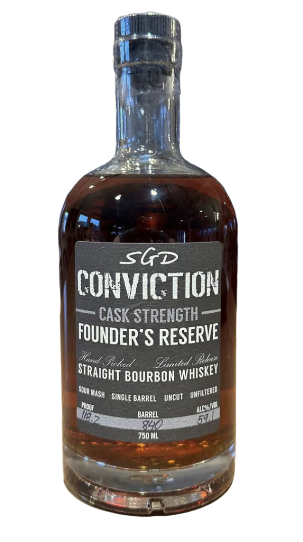 Conviction Founder's Reserve Straight Bourbon Whiskey 750ml