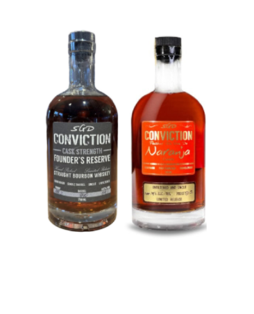 Conviction Naranja Cask Finish & Founder's Reserve Whiskey 2 Pack Bundle 750ml
