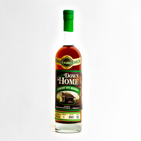Down Home Rye Toasted Barrel Finish 112 Proof Batch #1