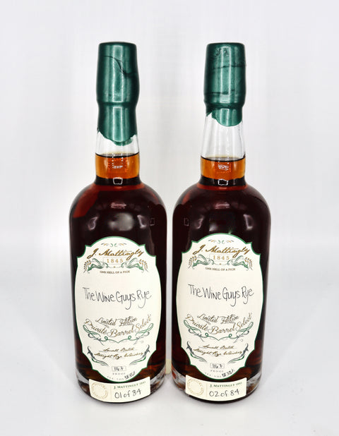J. Mattingly 1845 Bourbon "The Wine Guys Rye"