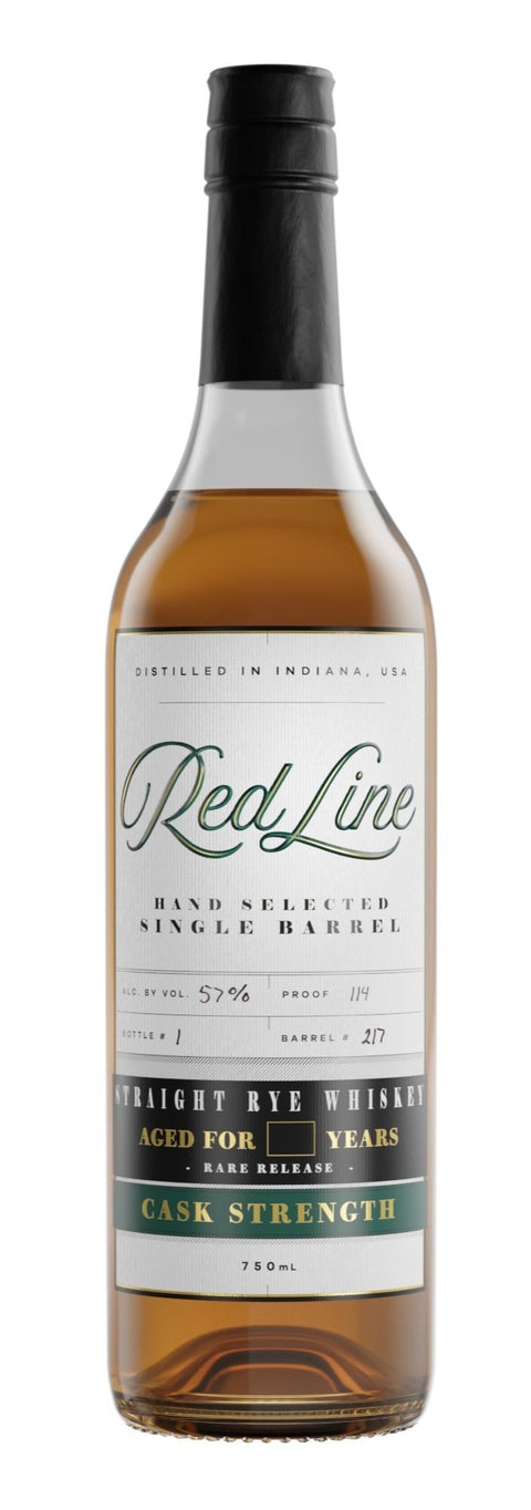 Red Line 10 Year Old Single Barrel Cask Strength Straight Rye Whiskey 750ml