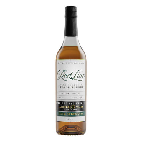 Red Line 10 Year Old Single Barrel Cask Strength Straight Rye Whiskey 750ml