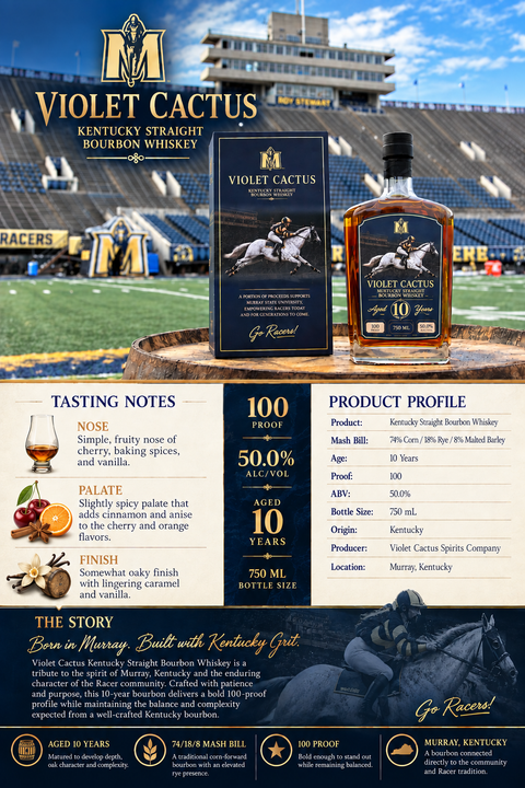 Violet Cactus Murray State Commemorative Bourbon