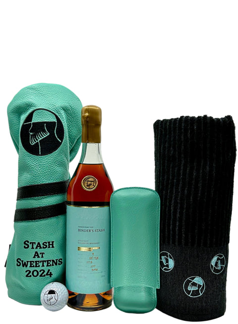Binder's Stash Limited Edition Golf Swag Bag and Bottle Set