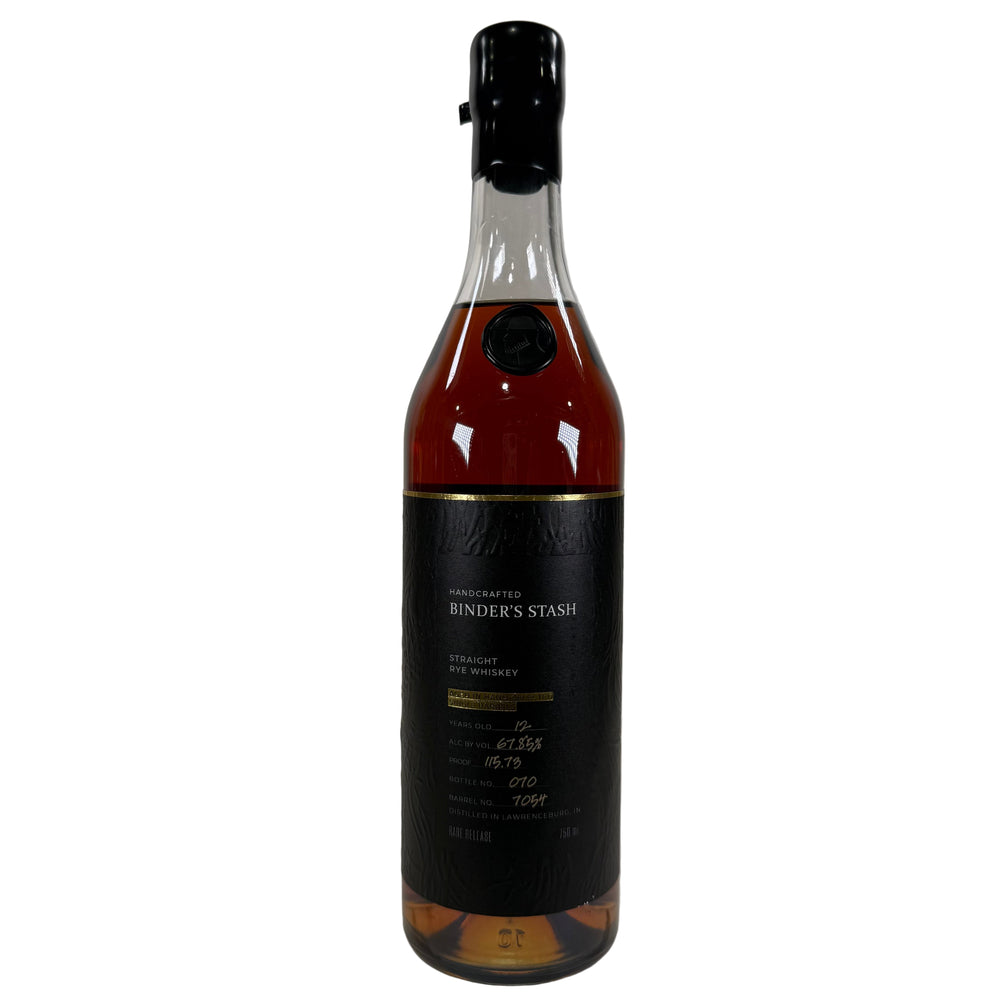 Binder's Stash 'You Can't Rye Me' 12 Year Old Single Barrel Indiana Rye