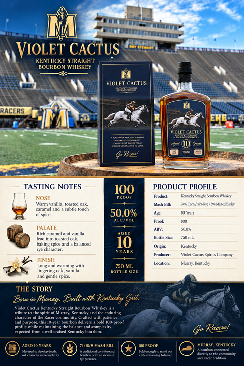 Violet Cactus Murray State Commemorative Bourbon