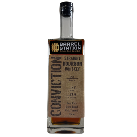 Conviction x Barrel Station 6 Year Old Single Barrel Straight Bourbon Whiskey 750ml