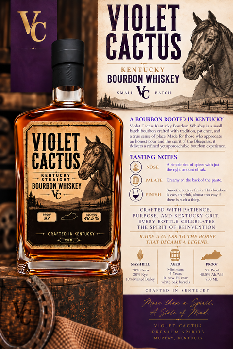 Violet Cactus Kentucky Straight Bourbon