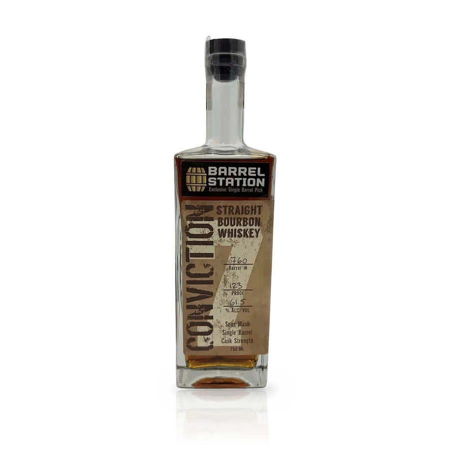 Conviction x Barrel Station 7 Year Old Single Barrel Straight Bourbon Whiskey 750ml