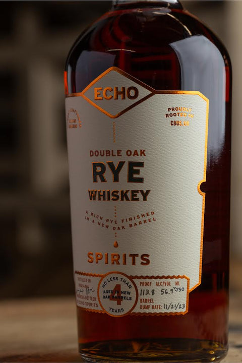 Echo Spirits Distilling Co. Double Oak Rye Whiskey